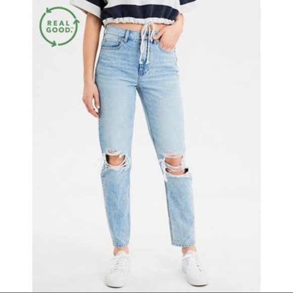 SOLD New American Eagle Plus Size Mom Jeans Size 24 - Picture 1 of 10